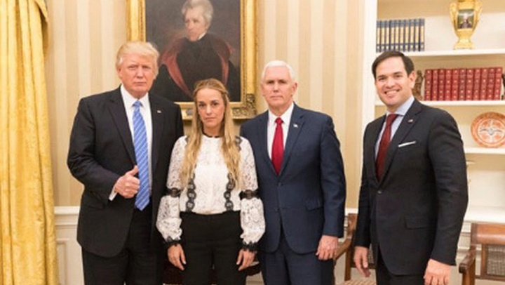 Trump pide la liberación de Leopoldo López tras recibir a Lilian Tintori